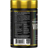 ALLMAX Vitaform etiqueta frontal, información clara para nutrición masculina