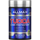 ALLMAX TUDCA+ botella frontal, posible apoyo a la salud hepática