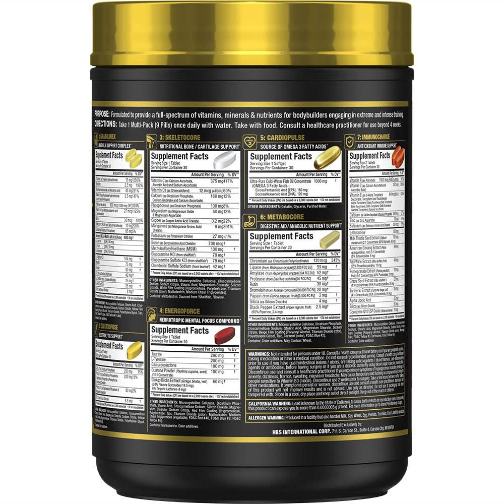 ALLMAX Vitastack, embalaje que destaca fórmula profesional para atletas.
