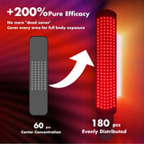 ALLOLO red light therapy belt side view highlighting adjustable length for versatile targeting