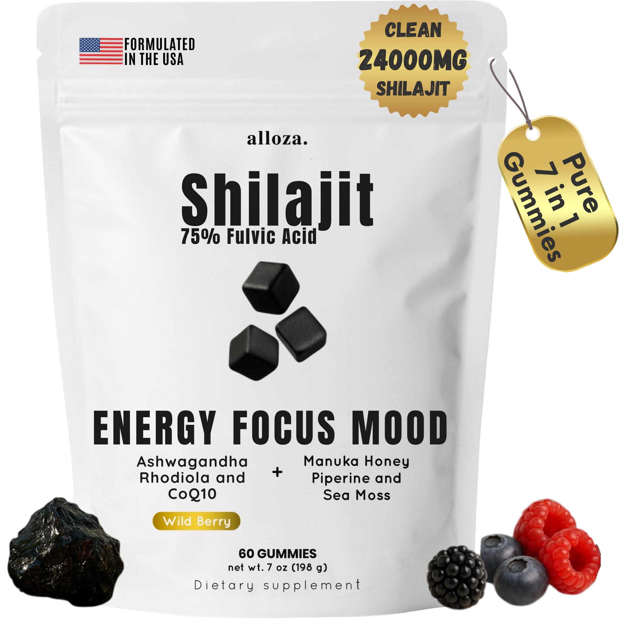 Gominolas alloza con shilajit y CoQ10 para energía diaria
