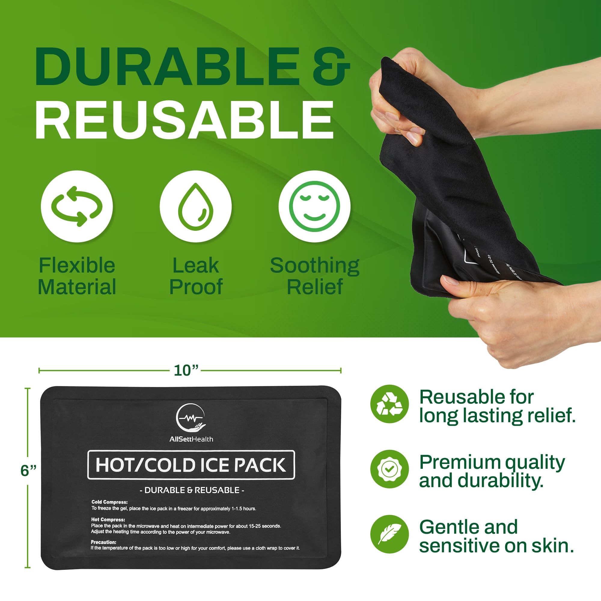 AllSett Health lado nylon resistente para uso duradero