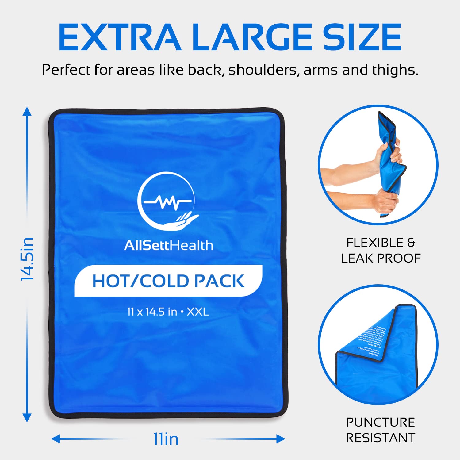 AllSett Health diseño-flexible-para-cuerpo se adapta a hombro y espalda.