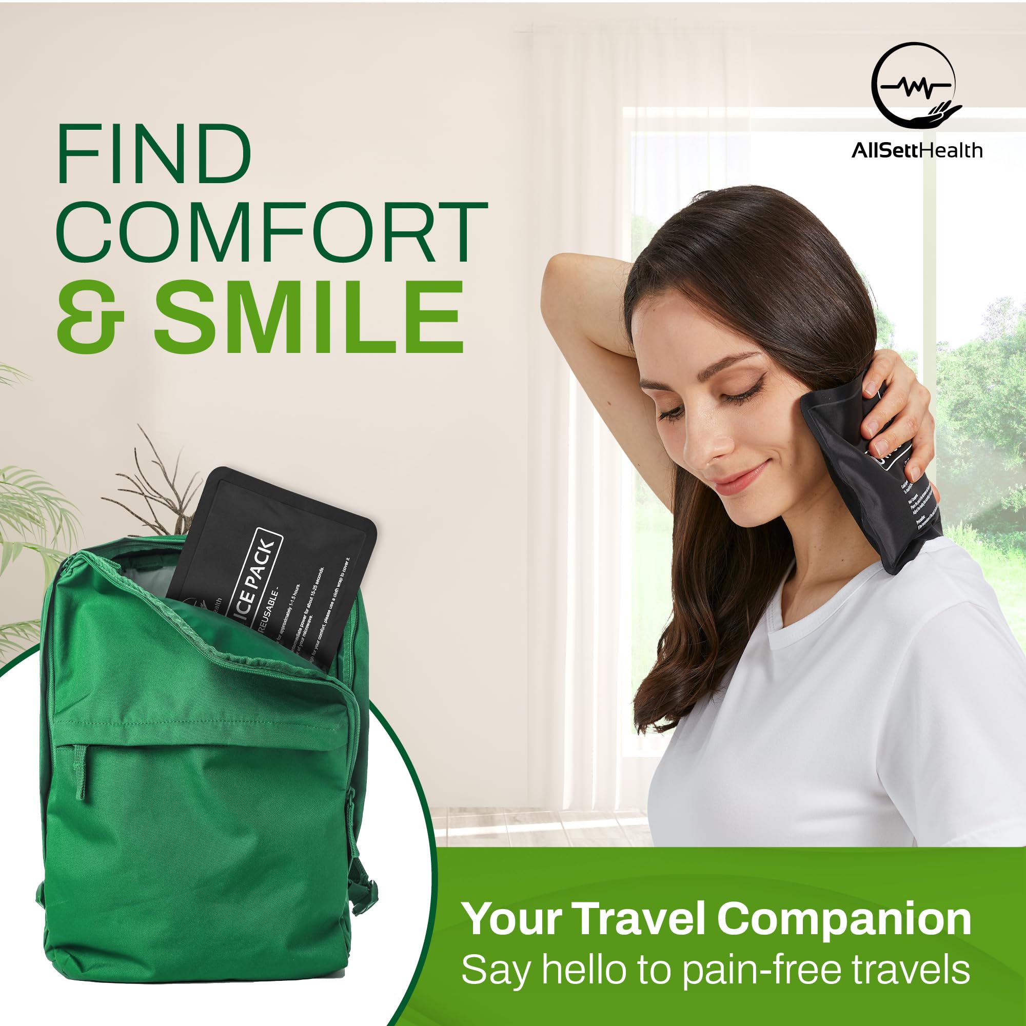 AllSett Health diseño ligero para viajar y uso diario