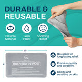 AllSett Health doble terapia calor frío: uso versátil para molestias y recuperación.