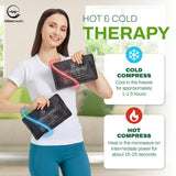 AllSett Health juego de dos bolsas hielo reutilizables para uso inmediato