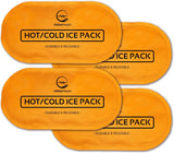 AllSett Health bolsas de gel frío/calor 4-pack naranja para lesiones leves