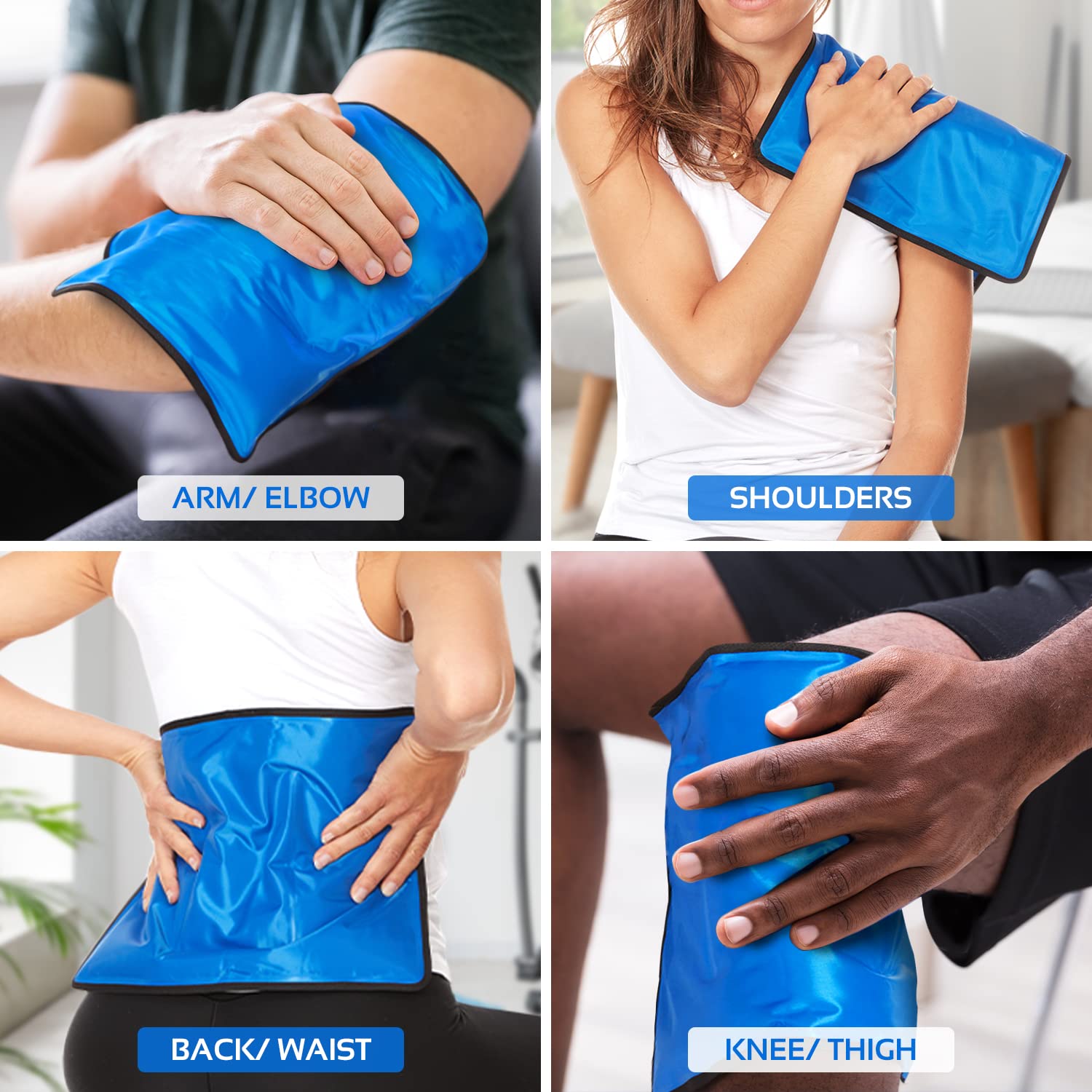 AllSett Health terapia-calor-frio-rapida apta para microondas o congelador.