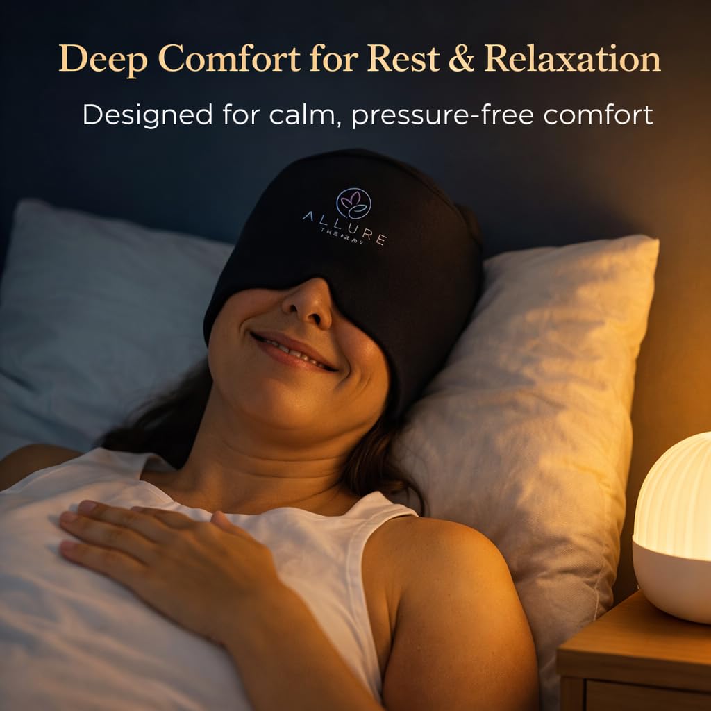 Allure Therapy Migraine Relief Cap diseño sin correas para ajuste cómodo