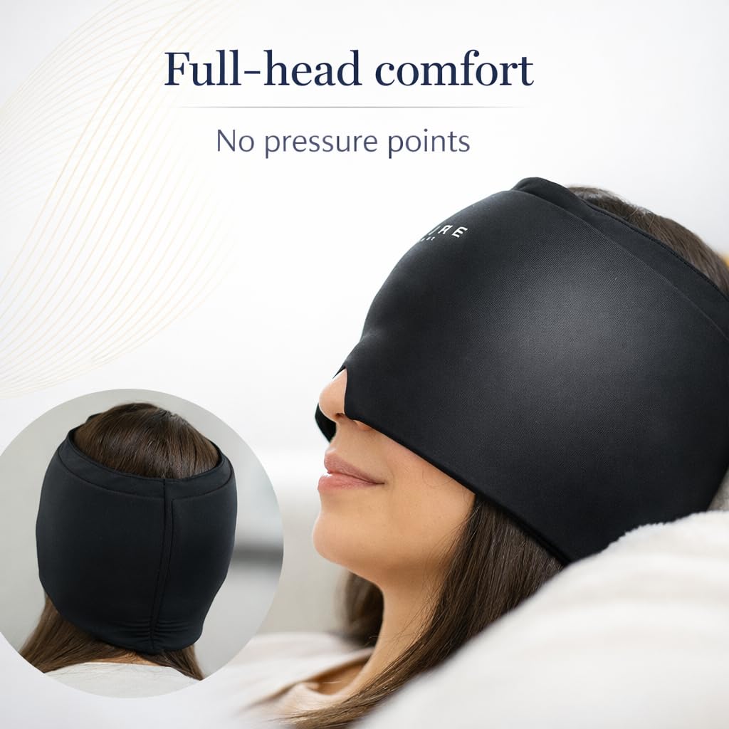 Allure Therapy Migraine Relief Cap tela elástica suave para uso reutilizable