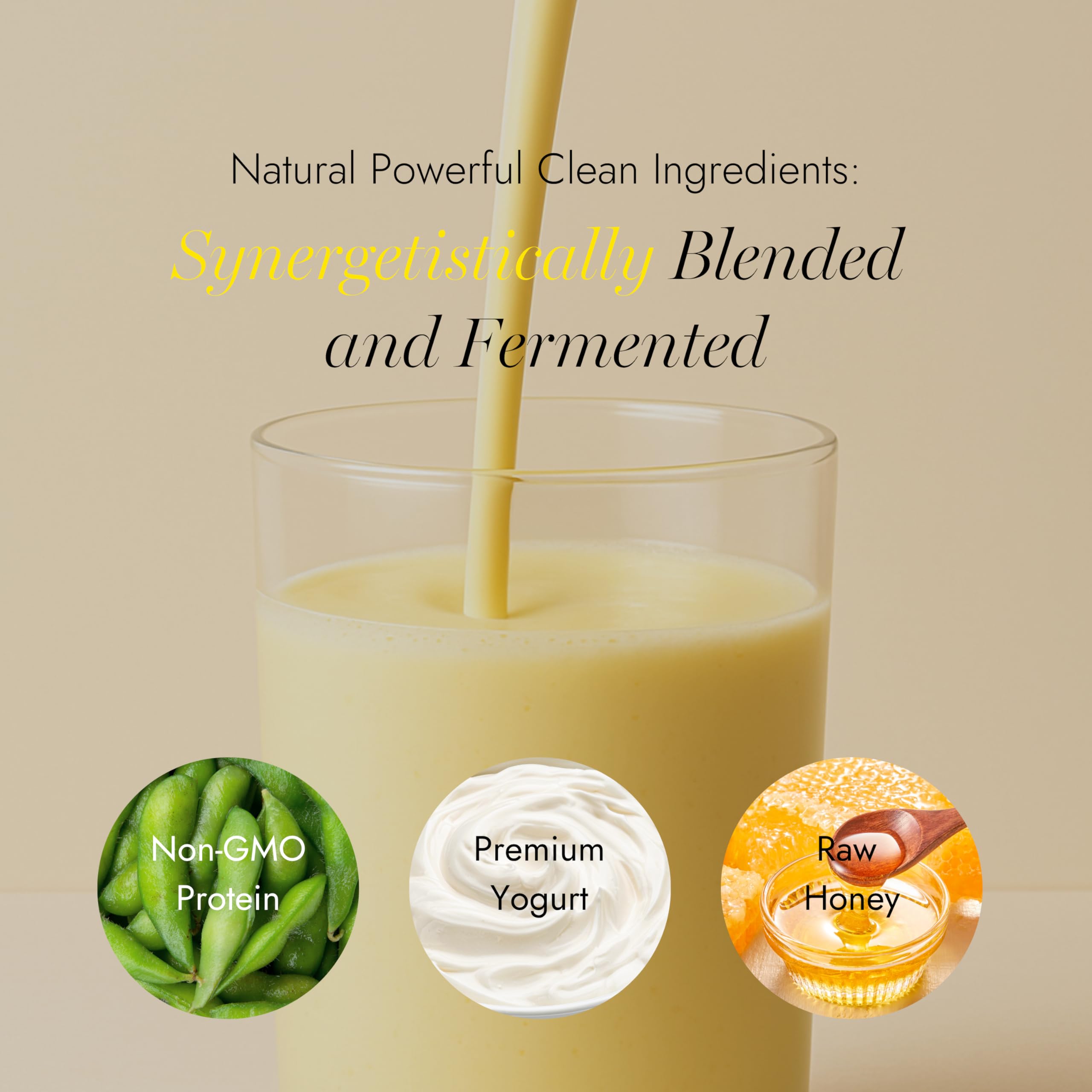 Almased ingredientes: sin colorantes artificiales y sin gluten.