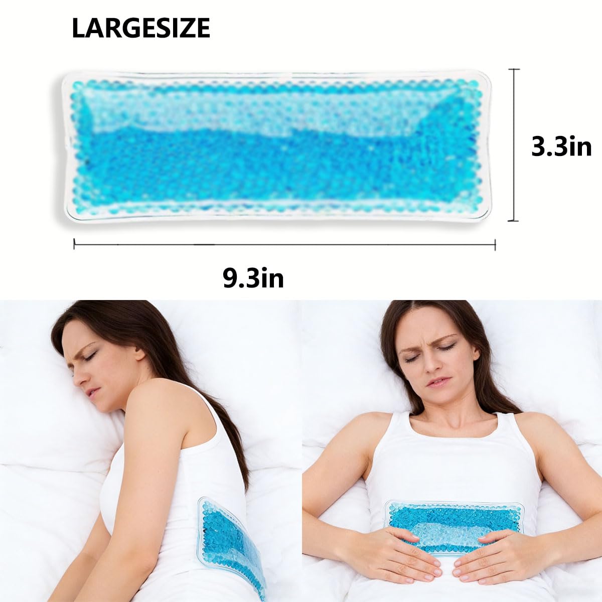Almohadilla enfriadora perineal con diseño ergonómico para áreas sensibles.