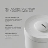 Difusor ALO Aura con apagado automático para seguridad y tranquilidad.