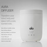 Difusor ALO Aura de diseño delgado, ideal para espacios pequeños.