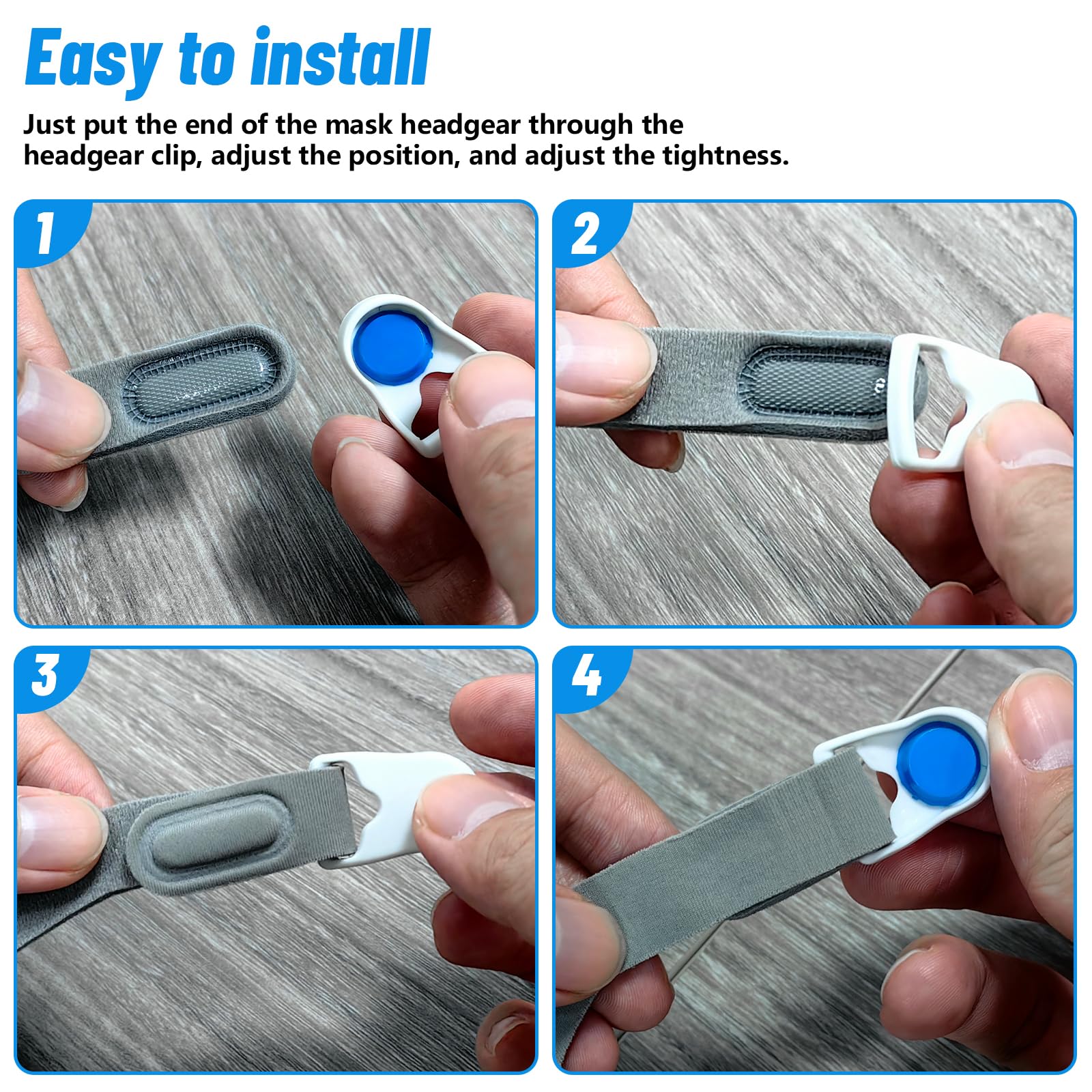 Alocs clips magnéticos para cabezal Resmed AirFit F40, compatibilidad amplia