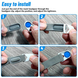 Alocs clips magnéticos para cabezal Resmed AirFit F40, compatibilidad amplia