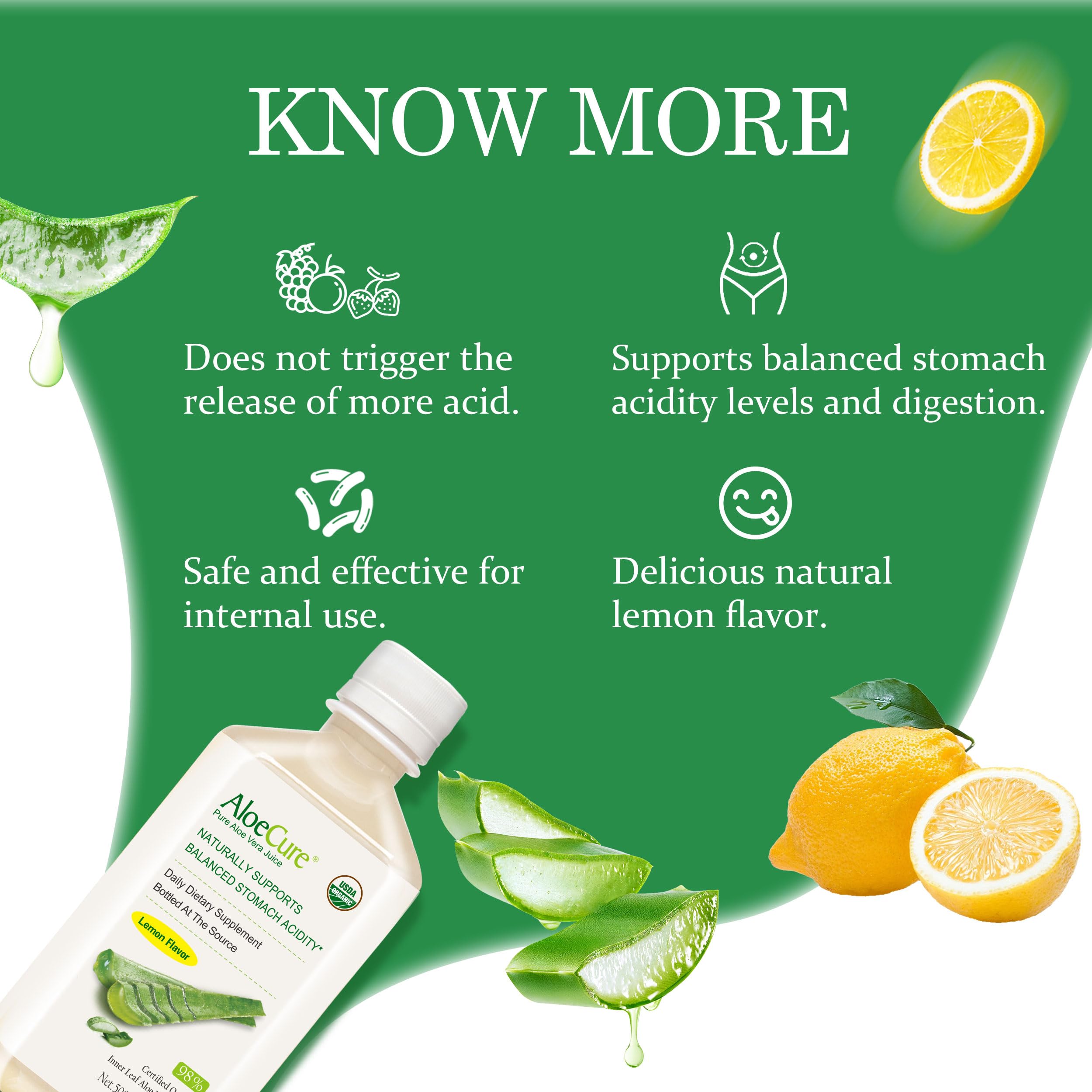AloeCure jugo aloe limón fincas y planta de fabricación: producción orgánica certificada.