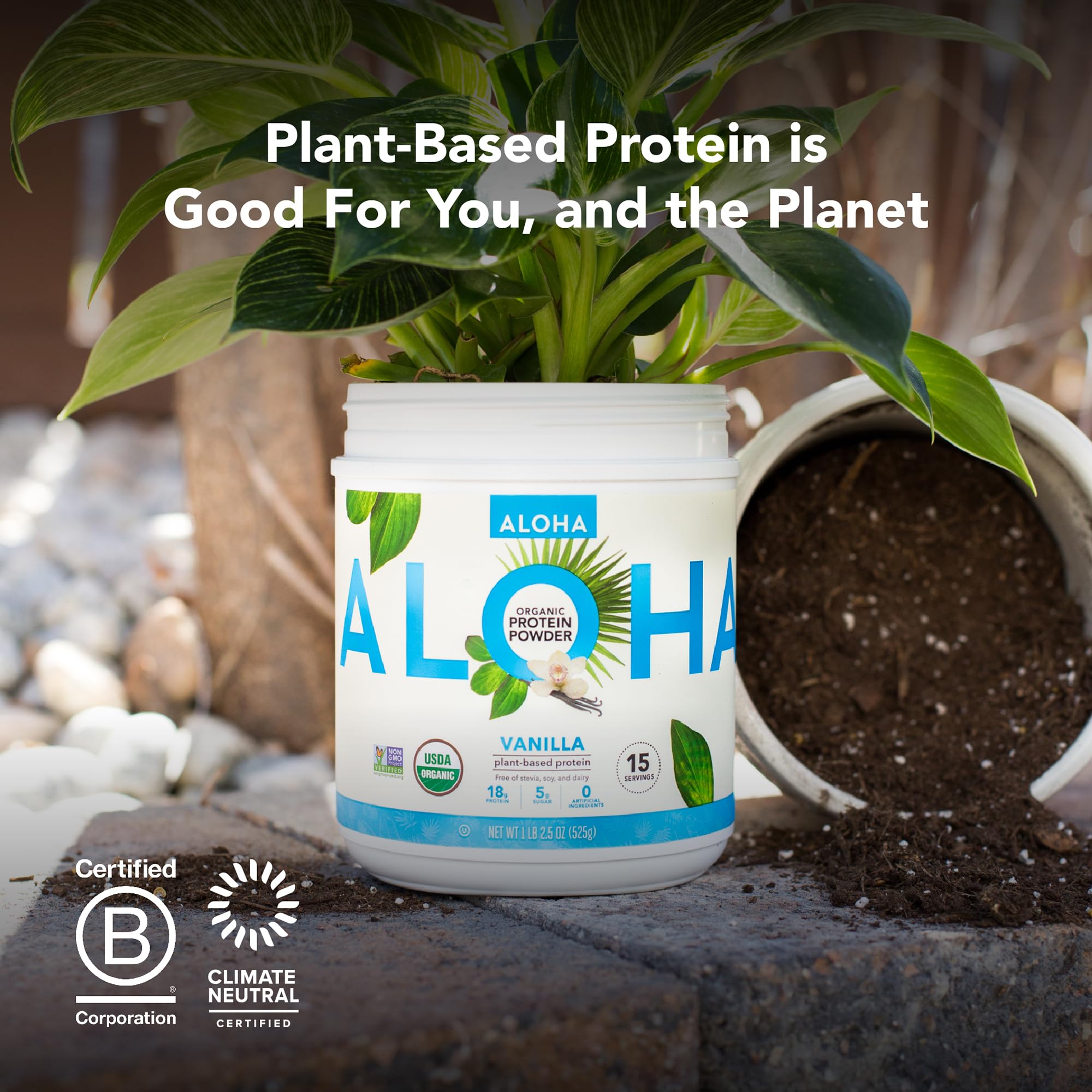 Lata de 1 lb 3 oz de ALOHA, envase reciclable