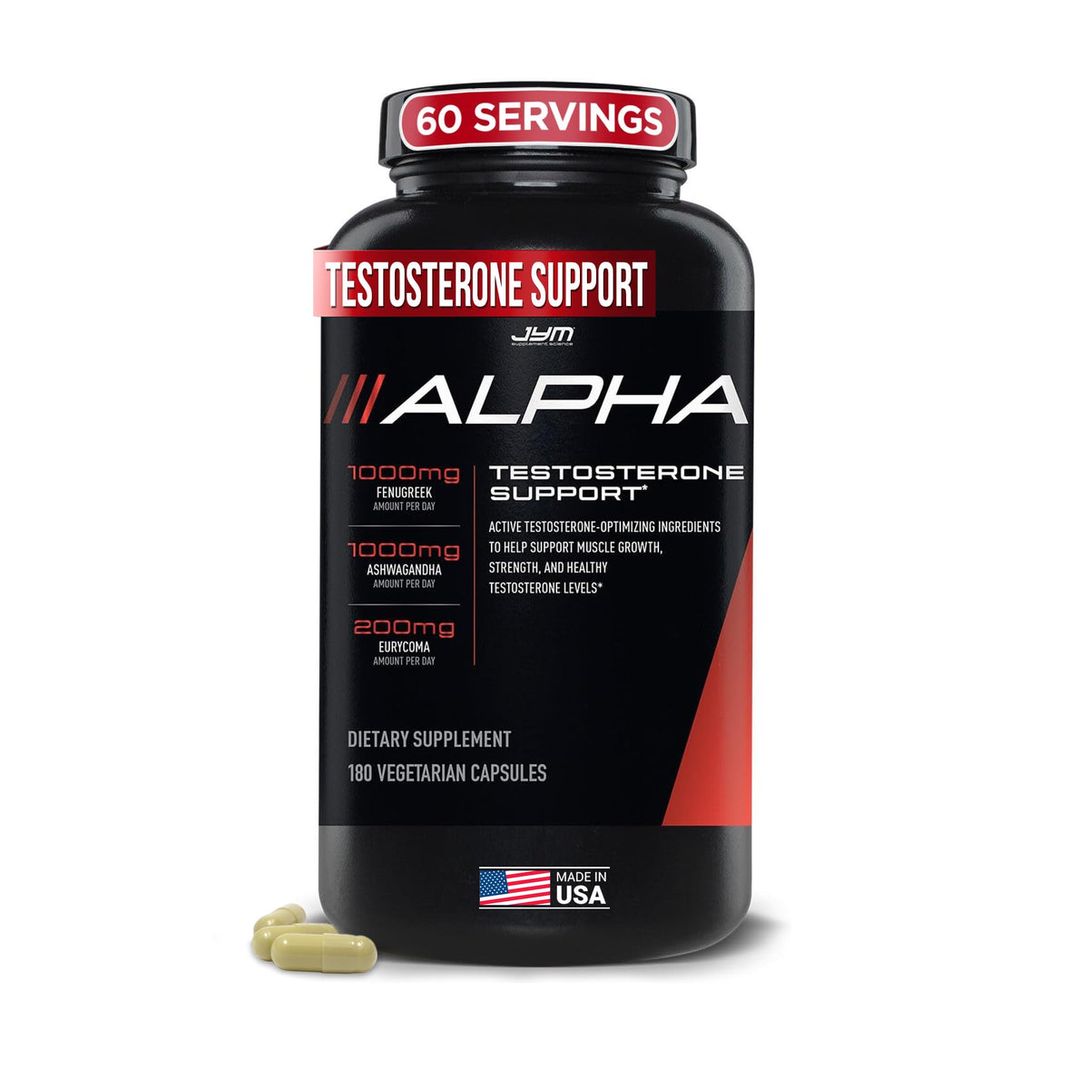 Alpha JYM botella-dosis, opción conveniente para energía sostenida durante entrenamientos.
