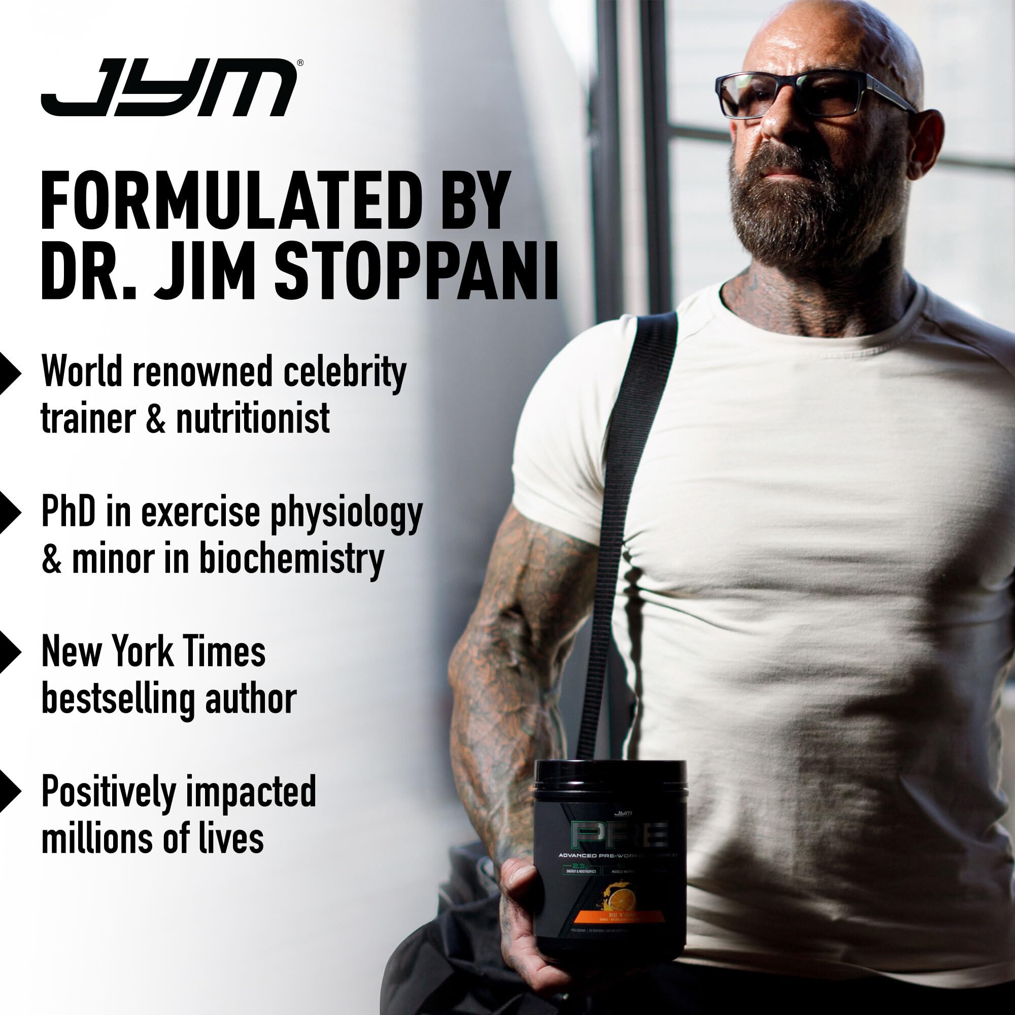 Alpha JYM cápsulas: formato fácil de tomar para soporte de tono muscular.