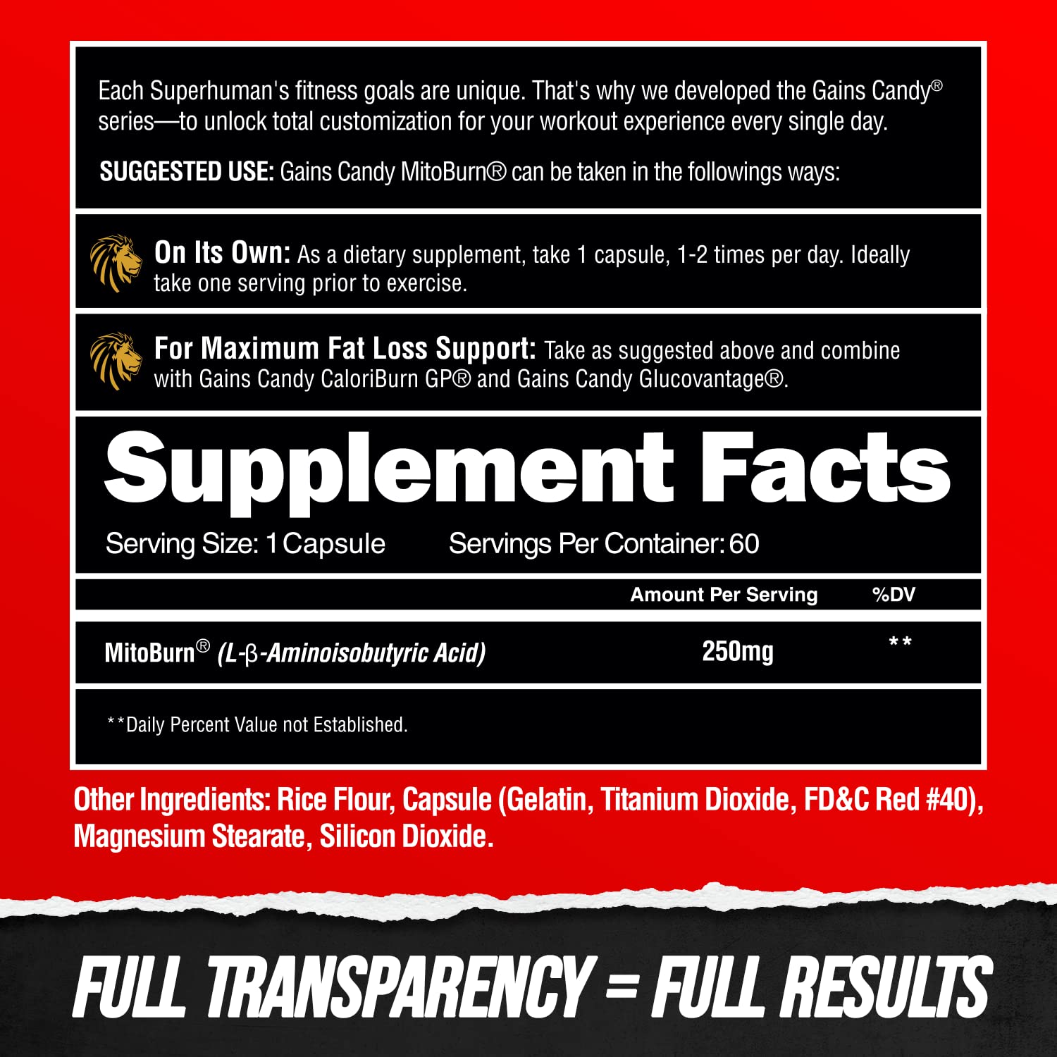 ALPHA LION Gains Candy escena de entrenamiento con atleta