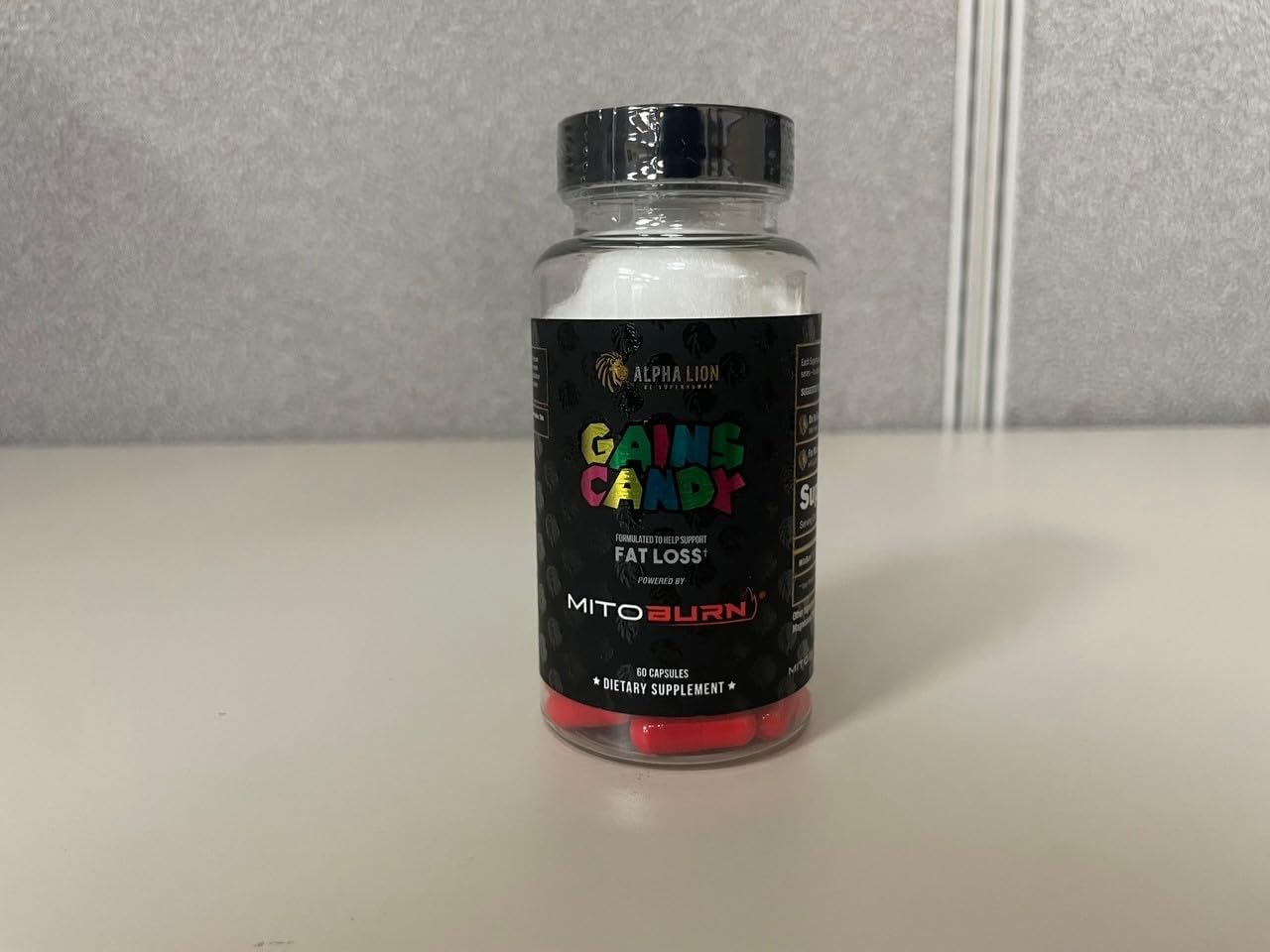 ALPHA LION Gains Candy envase de 60 cápsulas