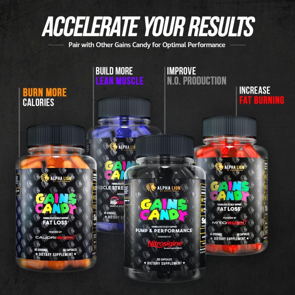 ALPHA LION Gains Candy: detalle de etiqueta y resumen de beneficios