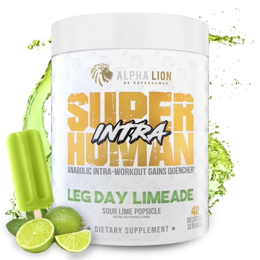 ALPHA LION Intra polvo de lima, sabor refrescante para entrenar
