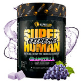 ALPHA LION Superhuman Extreme polvo pre-entrenamiento en frasco para entrenamientos intensos