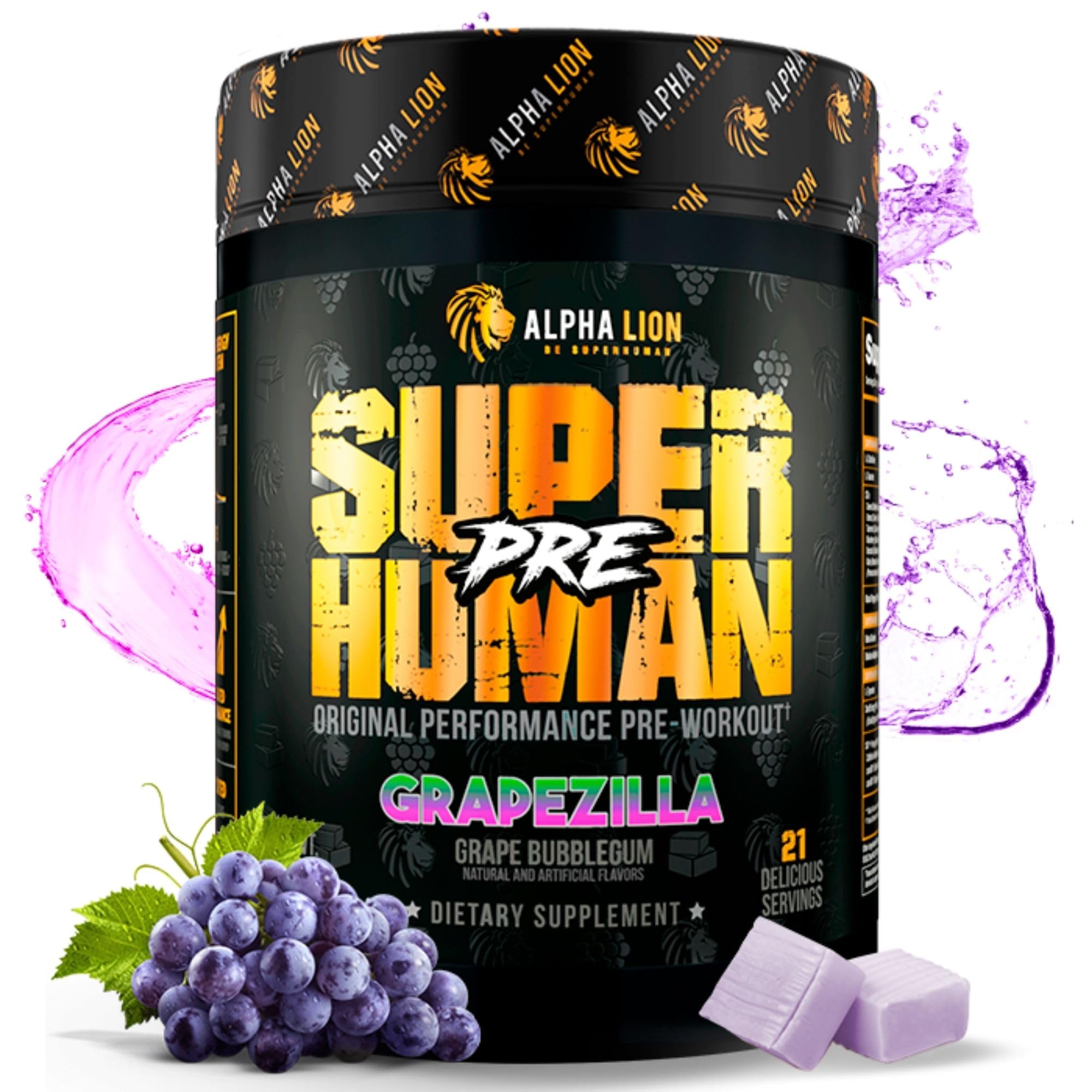 ALPHA LION Superhuman ofrece energía sostenida para entrenamientos intensos.