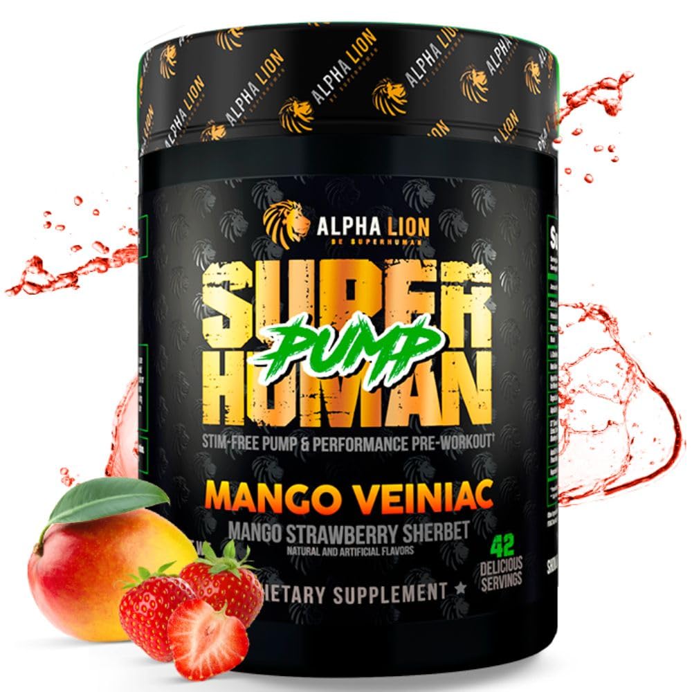 ALPHA LION Superhuman Pump pote cerrado, ideal para entrenamientos intensos