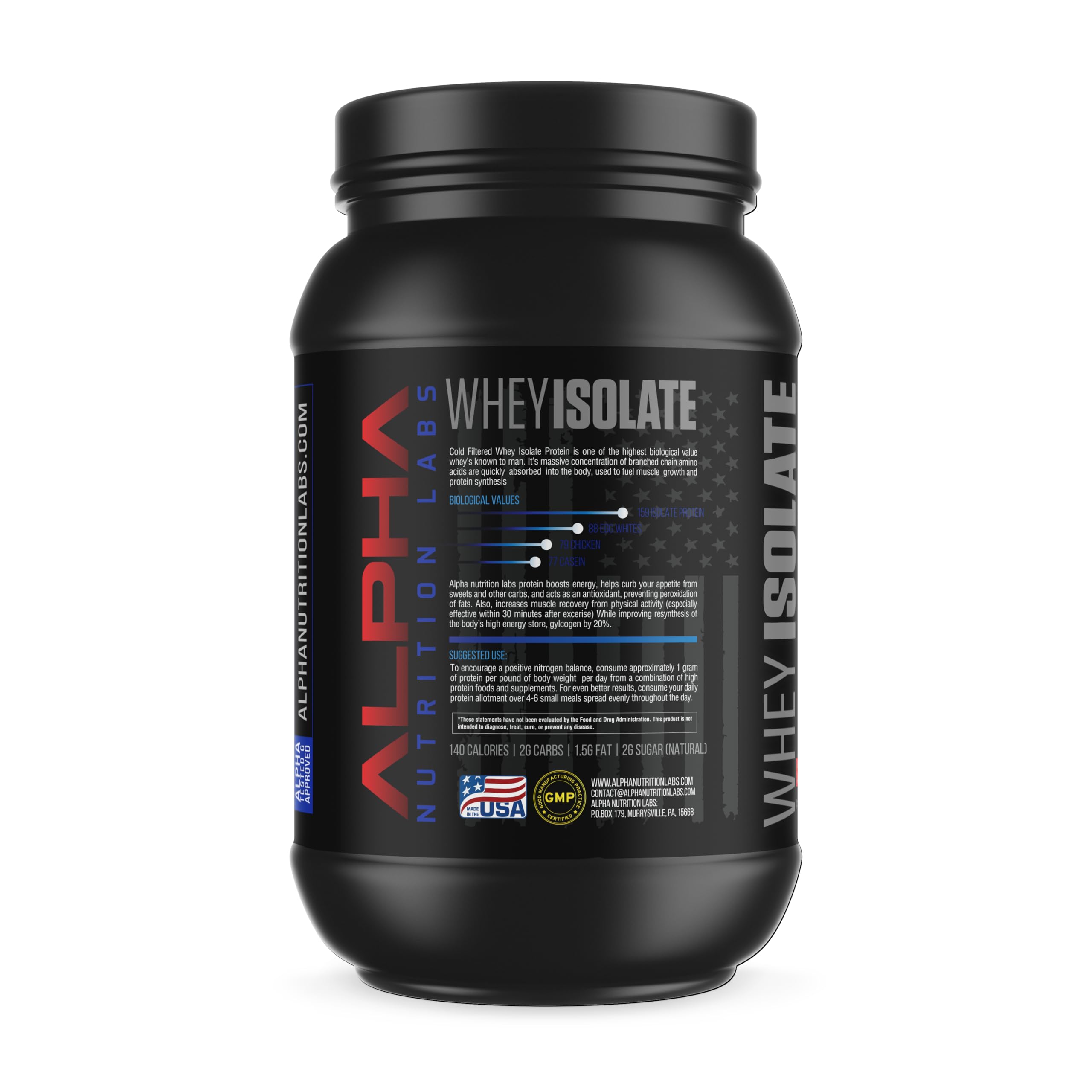 Whey Isolate Alpha Nutrition Labs shake cremoso de coco para snack saludable