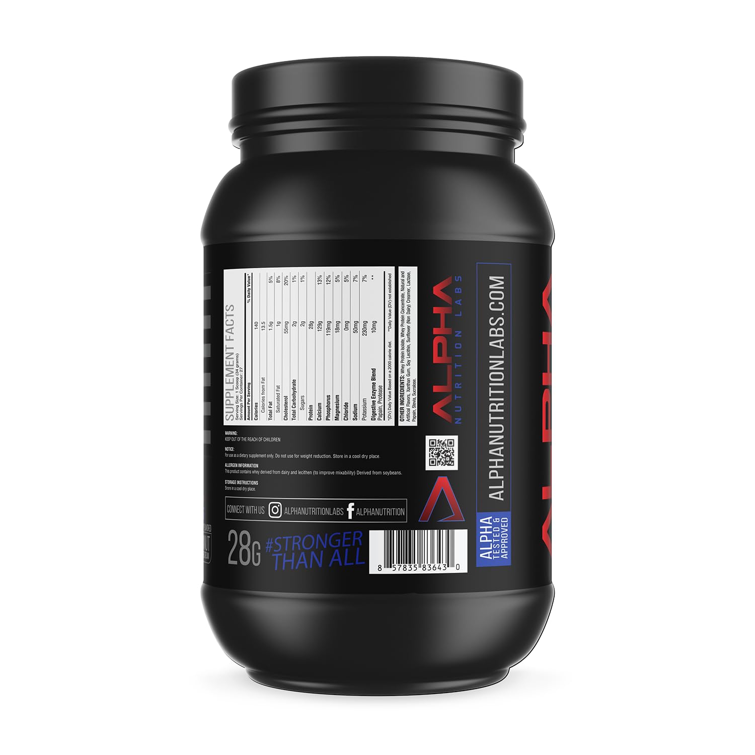 Alpha Nutrition Labs coco helado ideal para mezclar en entrenamiento de resistencia