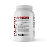 Alpha Nutrition Labs Whey Isolate con dosificador para mezcla rápida y conveniente.
