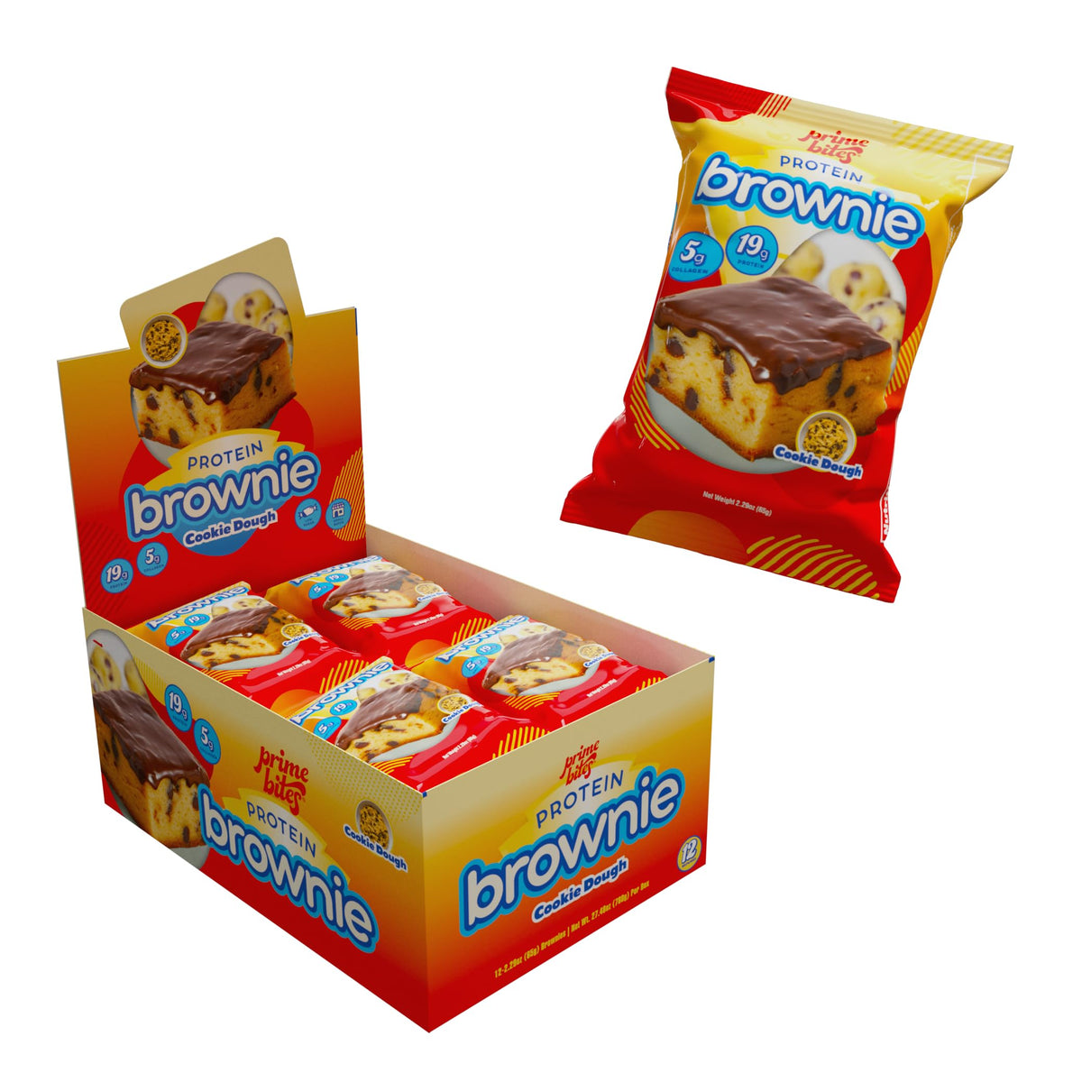 Alpha Prime Prime Bites Brownie: proteina 19 g para energía diaria.