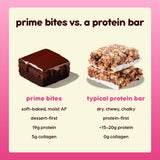Variedad de sabores de Alpha Prime Prime Bites Brownie Banana Nut para probar.