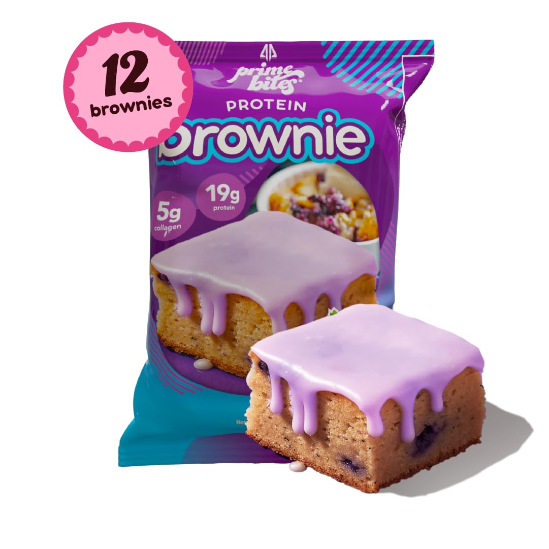 Prime Bites caja 12 unidades, vista lateral, opción práctica para llevar.
