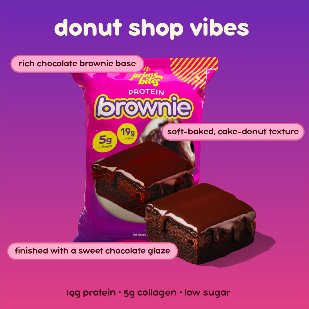 Textura suave tipo brownie de Prime Bites Alpha Prime.