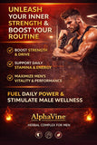ALPHAVINE Potenciador de Testosterona, embalaje sostenible y calidad confiable.