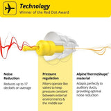 Alpine FlyFit: tapones reutilizables para uso prolongado y ahorro.