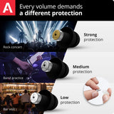 Filtro de 16 dB de Alpine MusicSafe Pro para entornos moderados.