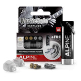 Tapón Alpine MusicSafe con filtro 19 dB para ensayos y conciertos.