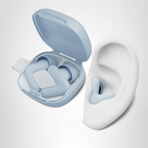 Tapones Alpine Silence azul, protección discreta para el uso diario.