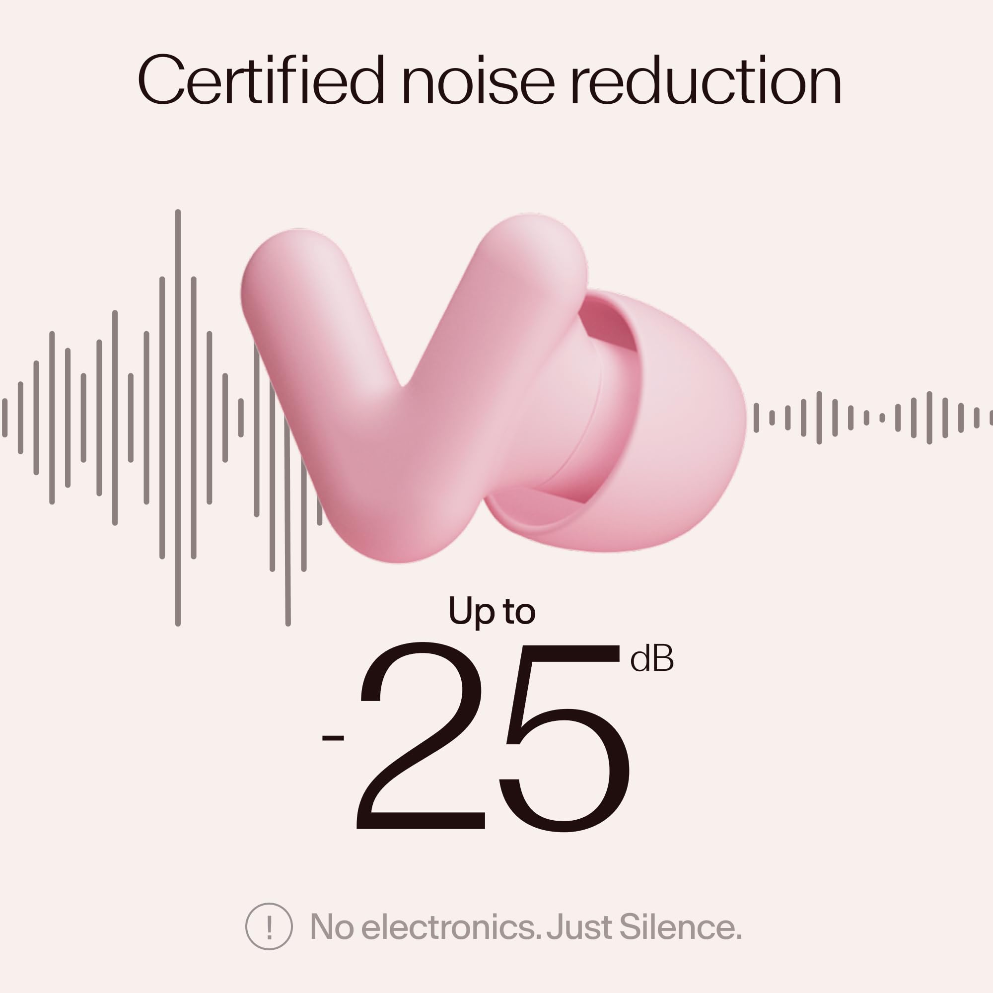 Alpine Silence: protección auditiva hasta 25 dB para dormir y estudiar.