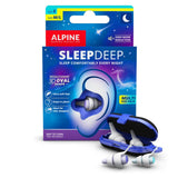 Alpine SleepDeep tapones para dormir con diseño ovalado 3D.