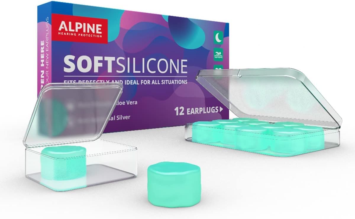 Alpine SoftSilicone tapón moldeable para dormir y reducción de ruido