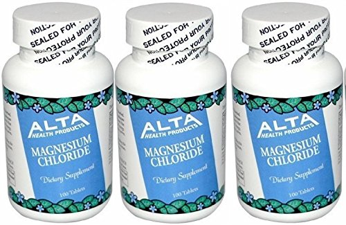 Alta Health Magnesio Cloruro 100 x 3, apoyo nervioso y muscular.