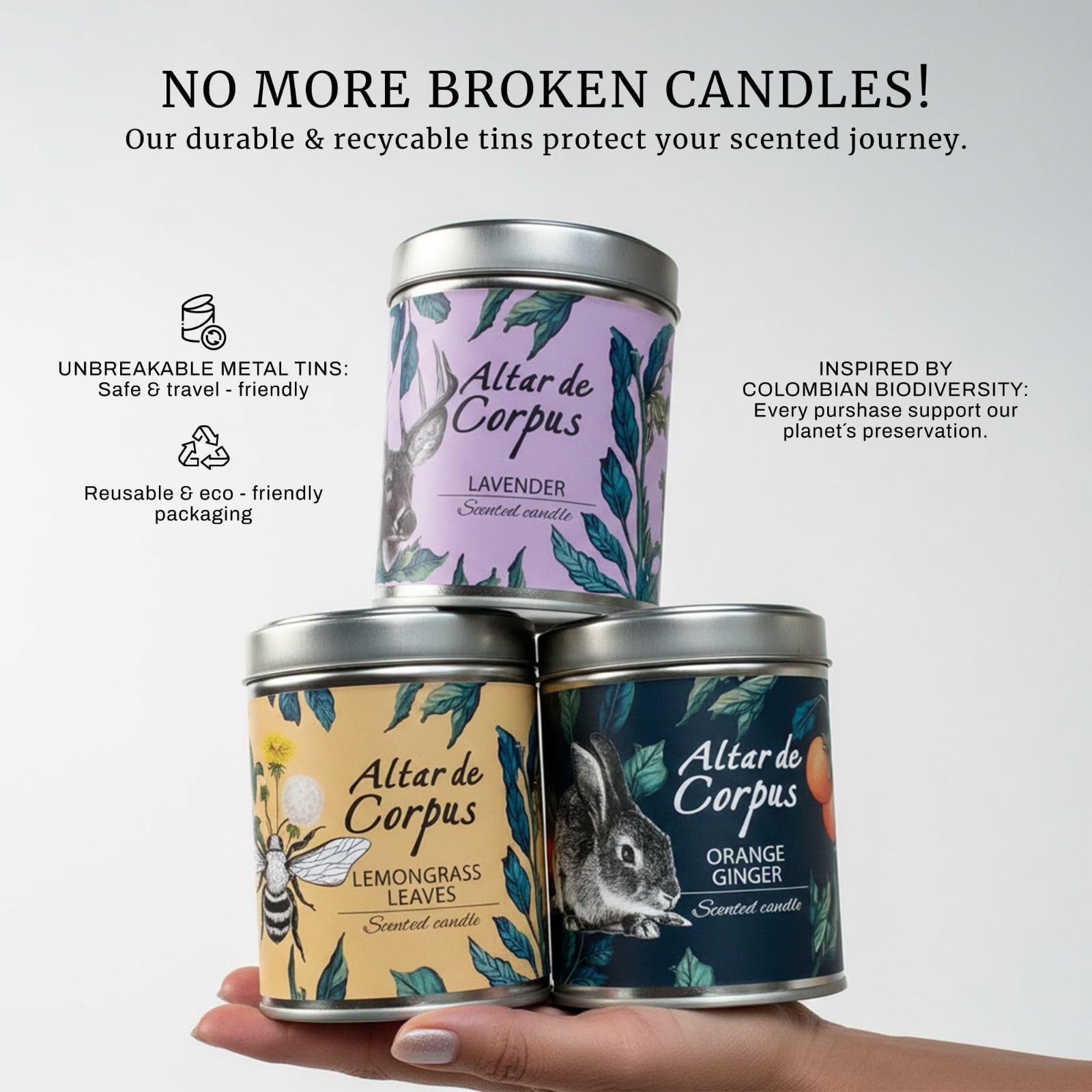 Vela Altar de Corpus naranja jengibre, regalo ideal para mujeres y amantes del hogar.