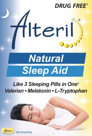 Alteril: tabletas para dormir, envase visible diseñado para un descanso nocturno suave