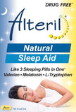 Alteril: tabletas para dormir, envase visible diseñado para un descanso nocturno suave